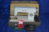 WHITE MODEL 65 STRAIGHT STITCH SEWING MACHINE SERVICED 2 TONE BLUE/WHITE FOR SALE
