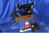 PRECISION DE LUXE SEWING MACHINE LONG SHUTTLE SERVICED SEWS A NICE STITCH FOR SALE